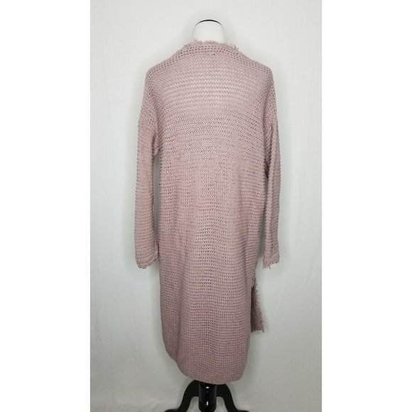 Free People Woodstock Mauve Fringe Duster Cardigan - Picture 6 of 7